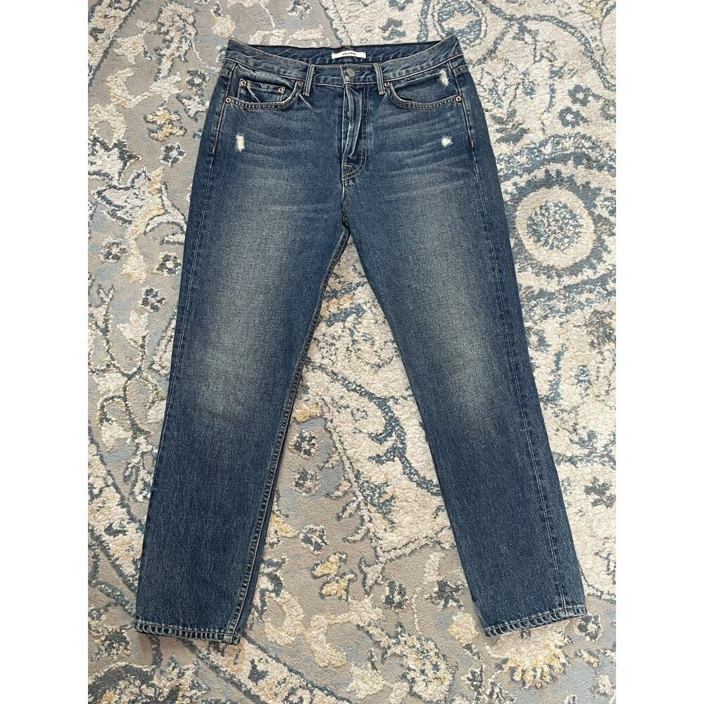 GRLFRND Karolina Jeans 29 High Rise Straight Leg Distressed Denim Made in USA